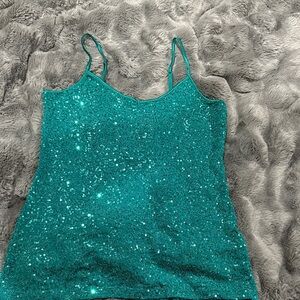 Express Sparkling Teal Camisole